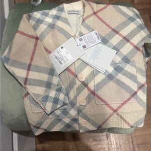 NWT Burberry Cream Cardigan for Toddler